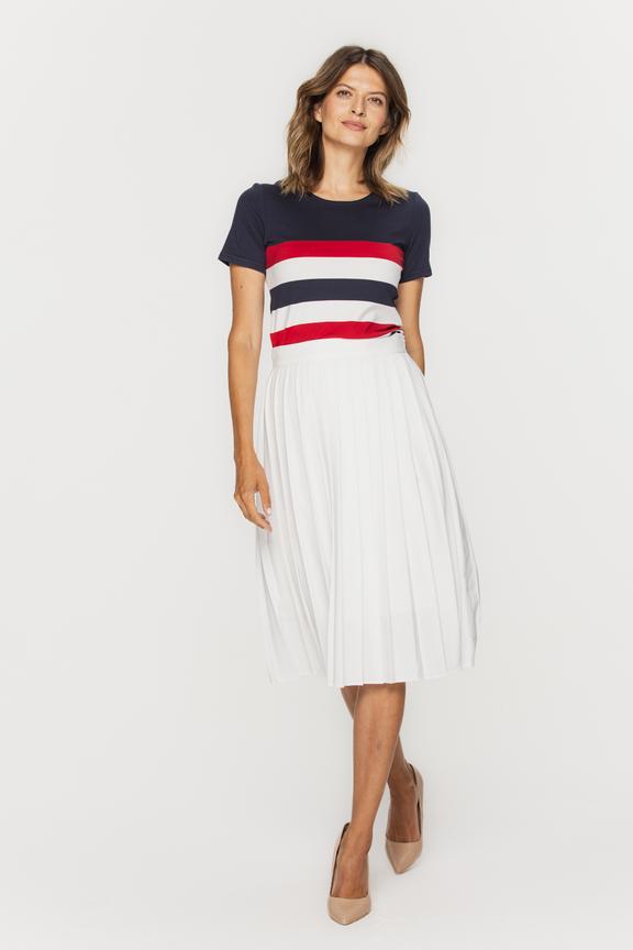 Bluzka w paski z krótkim rękawkiem