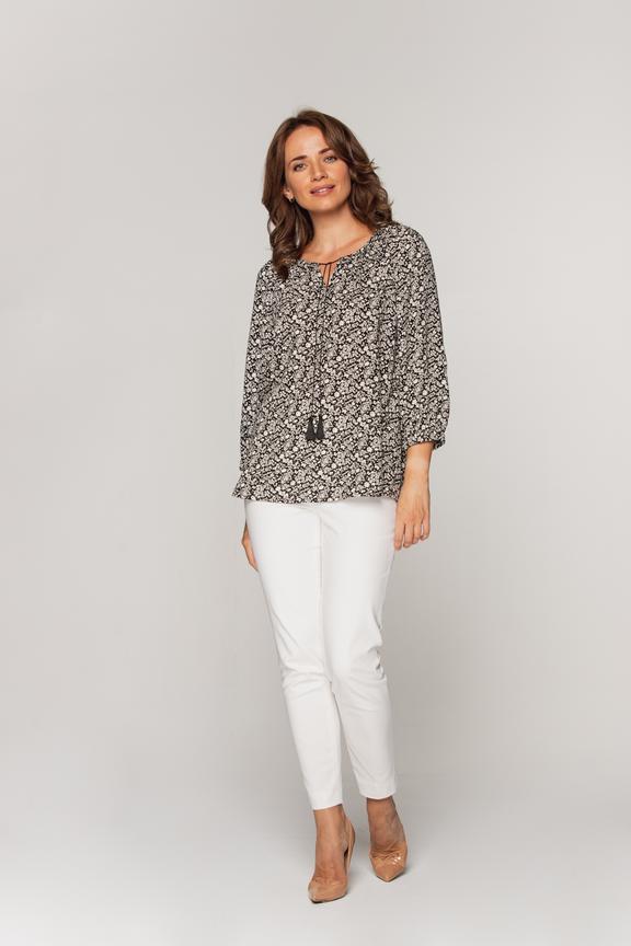 Bluzka wiskozowa w kwiatki