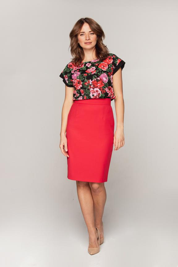 Kimonowa bluzka z krótkim rękawem