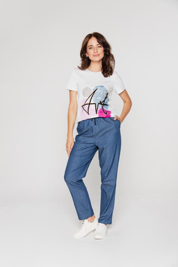 Biała bluzka z logo Bialcon Art