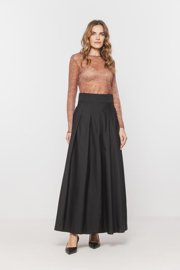 Bluzka z delikatnej koronki w odcieniu zgaszonego różu