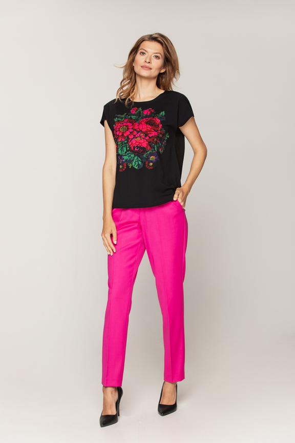 Bluzka z folkowym nadrukiem