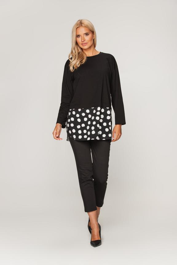 Bluzka z koszulową wstawką