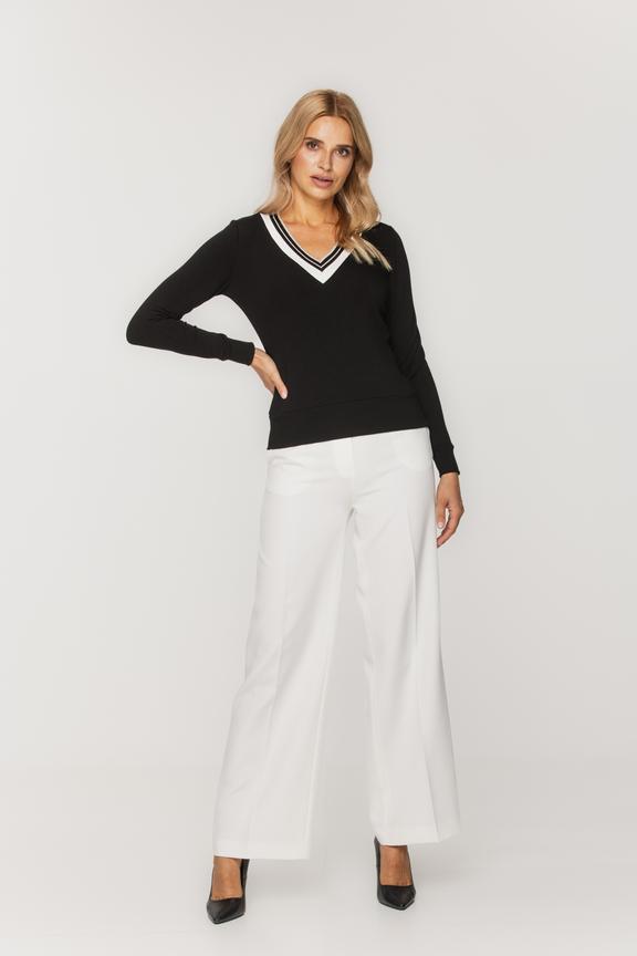 Bluzka z ozdobnym ściągaczem