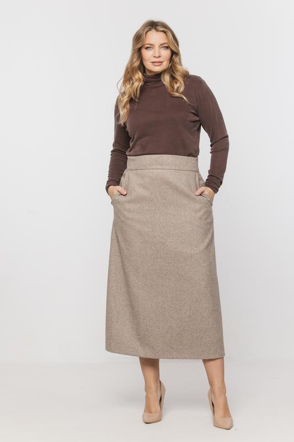 Brązowy golf z dzianiny wiskozowej