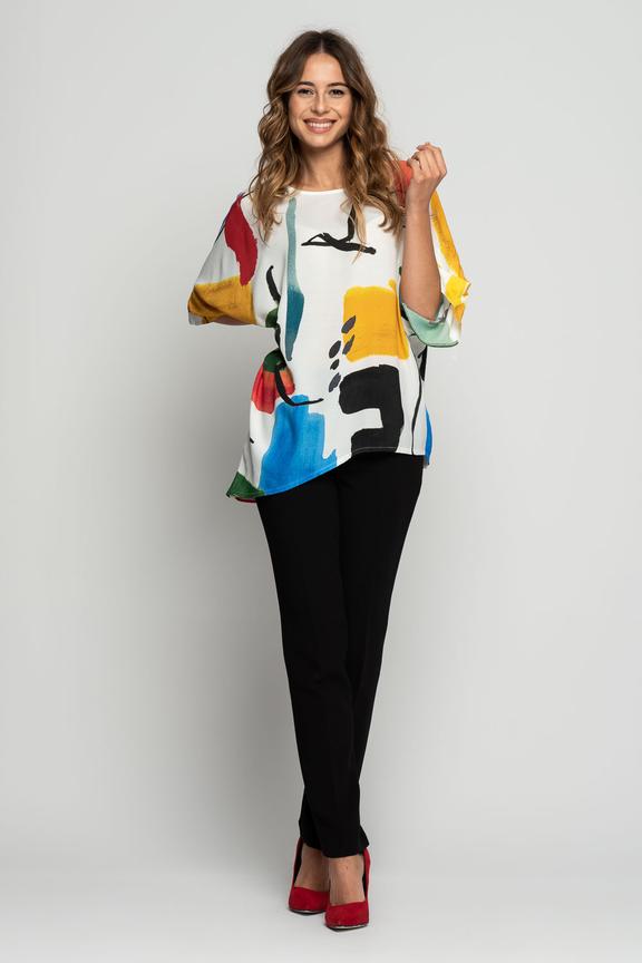 Kimonowa wzorzysta bluzka