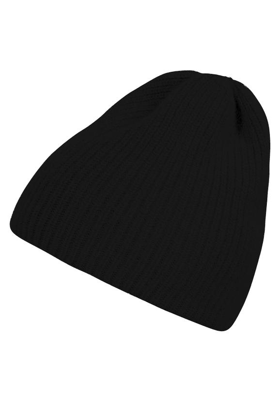 Black soft cap with angora