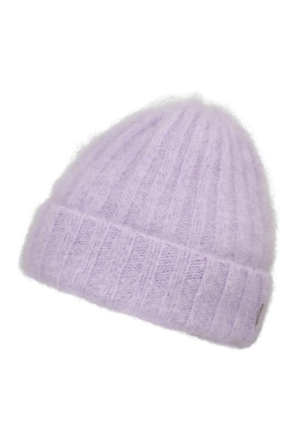 Warm lilac mohair hat