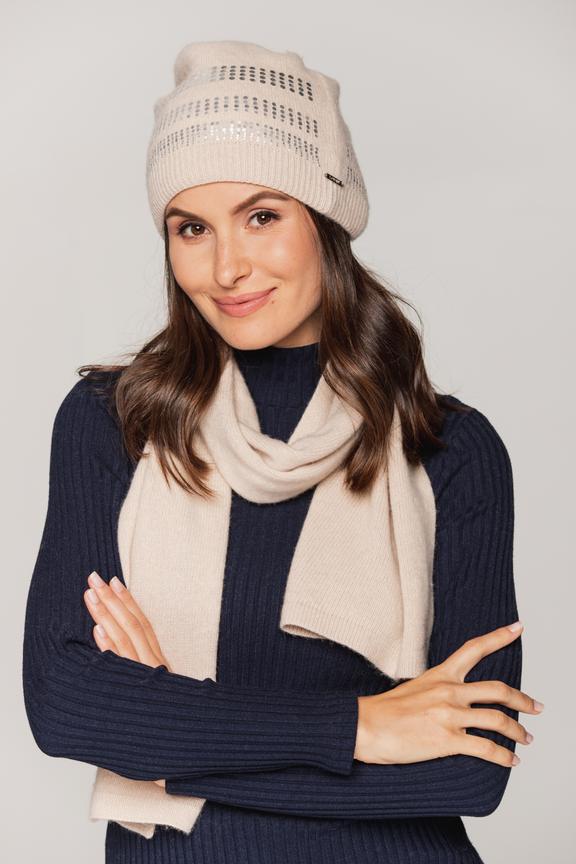 Cap with silver embellishments