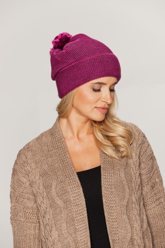 Purple wool cap