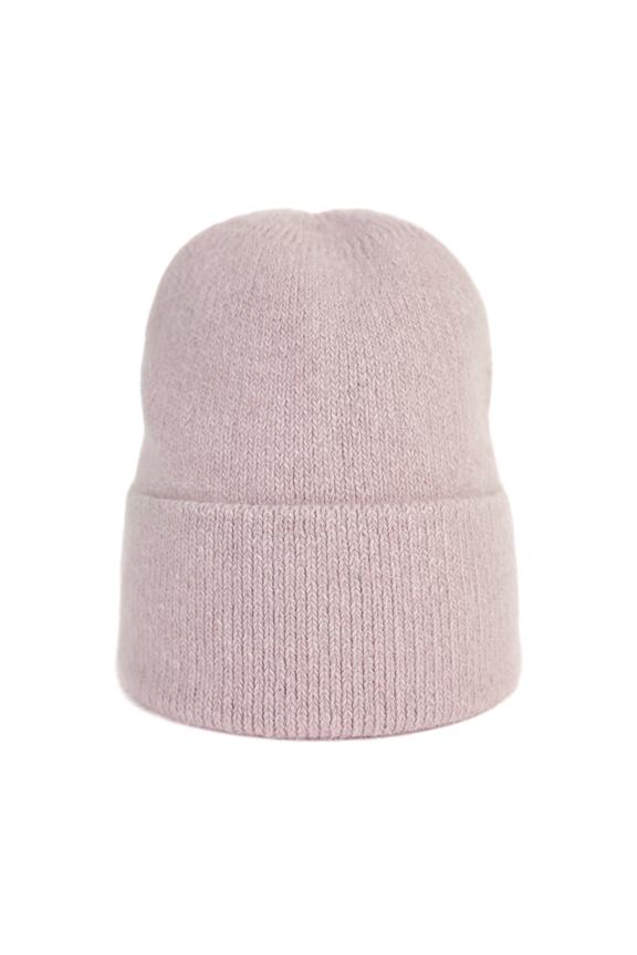 Uniwersalna pastelowa czapka z angorą