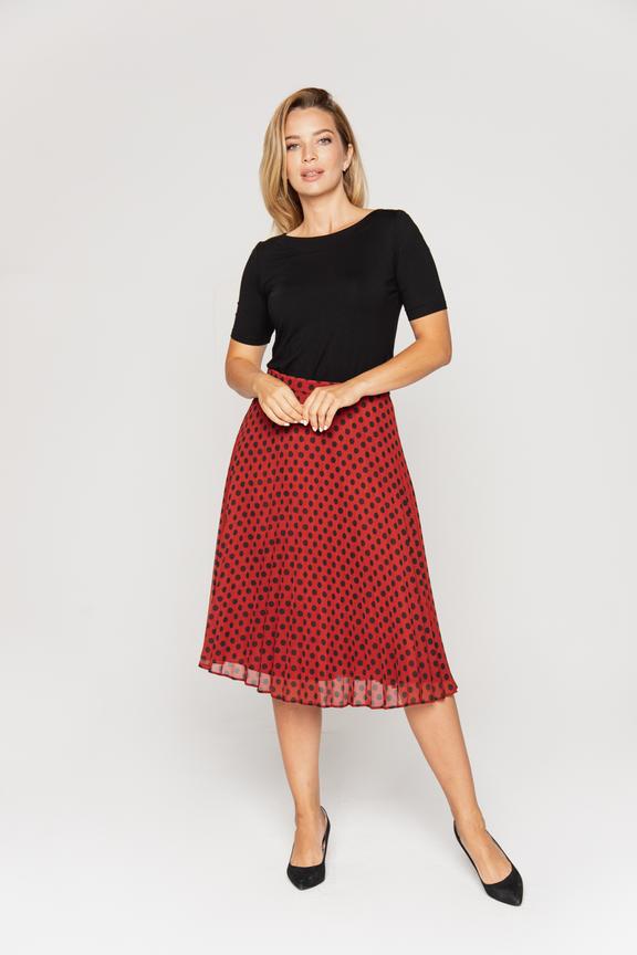 Czarna dzianinowa bluzka z wiskozy