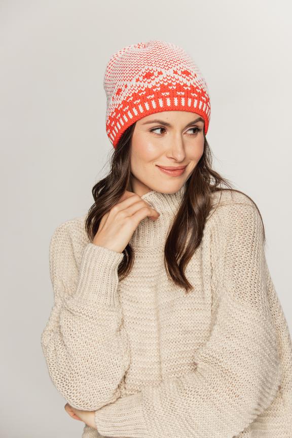 Red fleece insulated cap