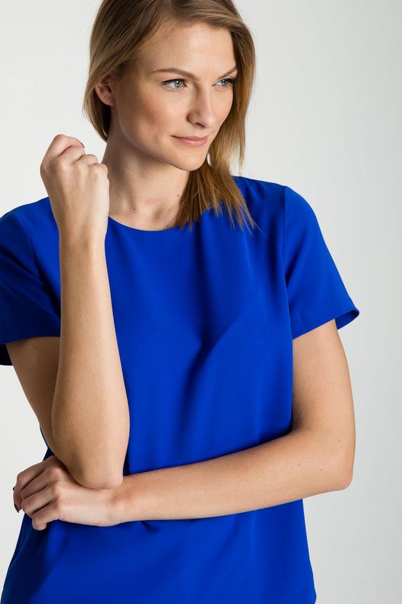 Chabrowa pudełkowa bluzka