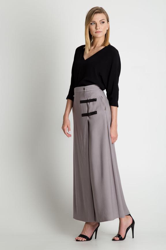 Spódnica maxi z paskami na boku