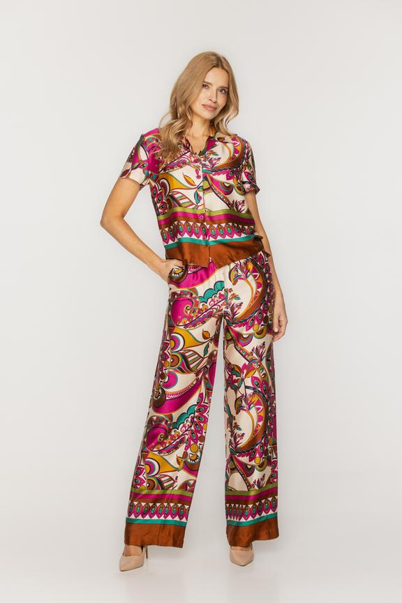 Długie letnie spodnie z wiskozy