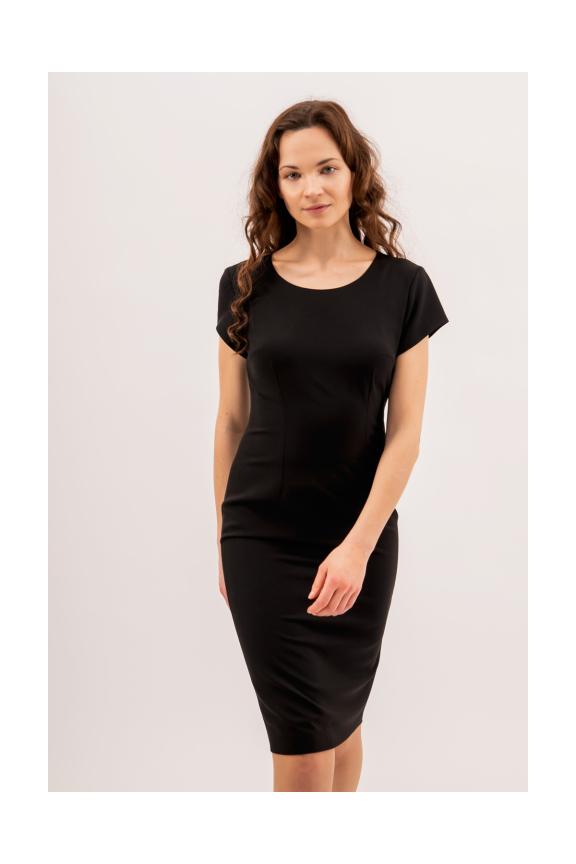 Dopasowana czarna sukienka