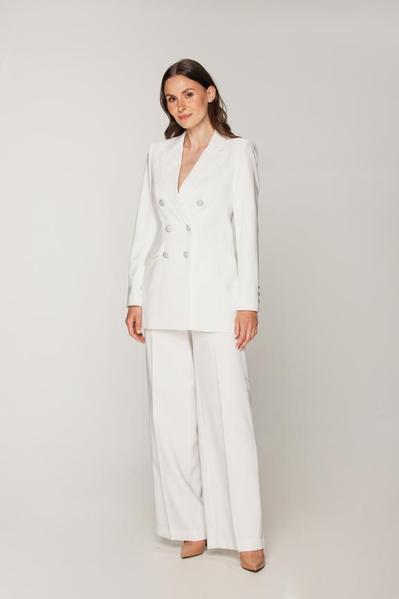 Dwurzędowa marynarka ecru