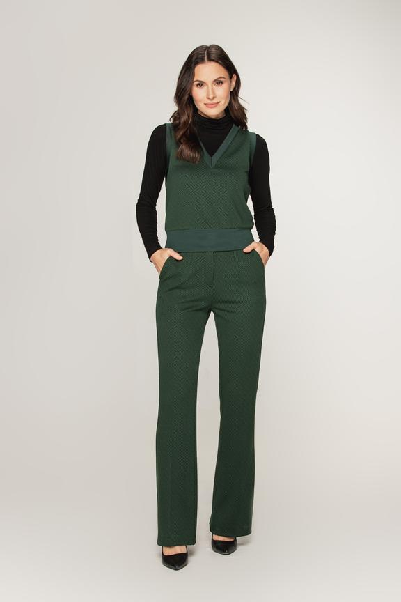 Dzianinowa krótka kamizelka