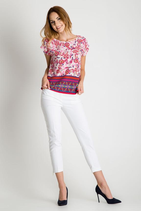 Bluzka typu kimono we wzory