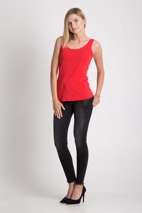 Klasyczny czerwony top