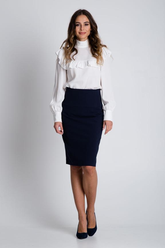 Granatowa spódnica z podszewką