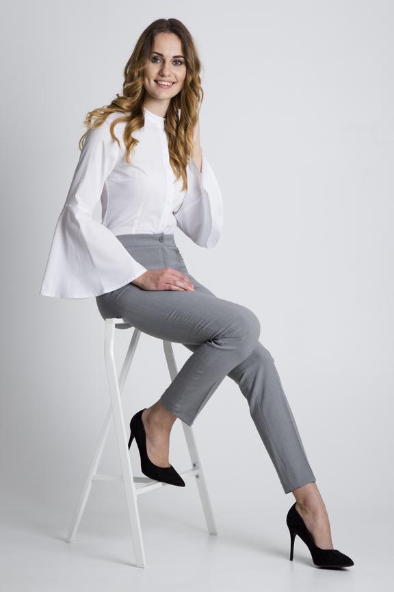 Szare eleganckie spodnie