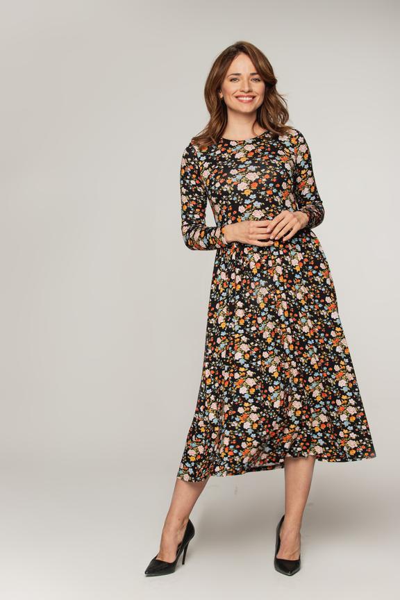 Elastyczna sukienka z marszczeniem