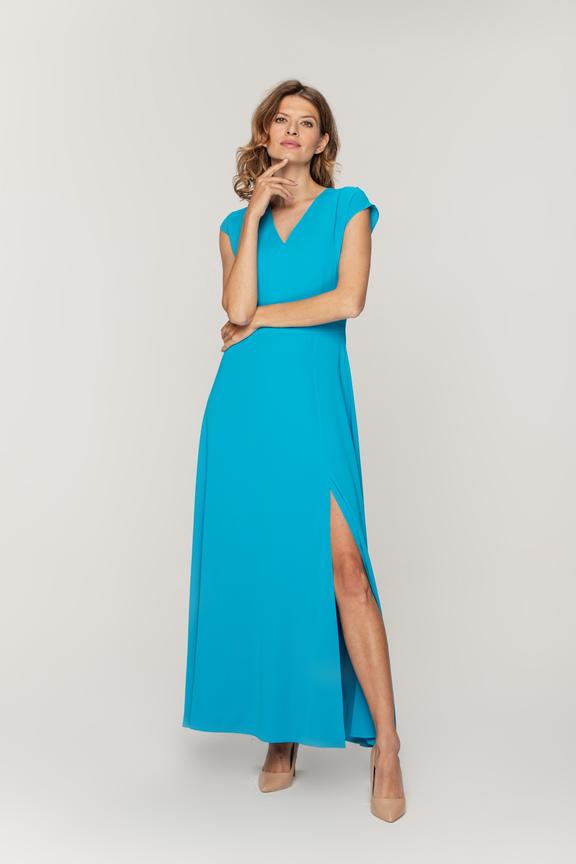 Elegancka sukienka z rozcięciem