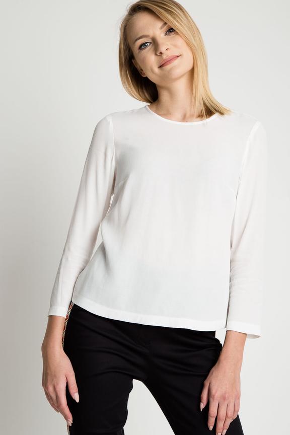 Pudełkowa bluzka z rękawem 3/4