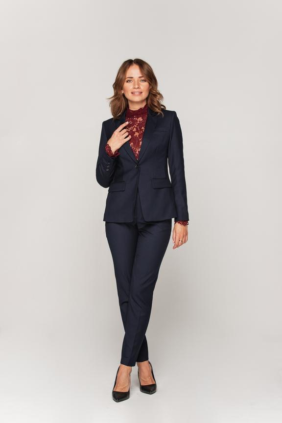 Granatowe klasyczne spodnie