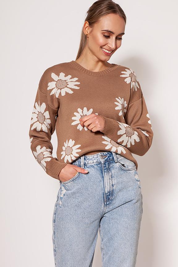 Cocoa floral sweater
