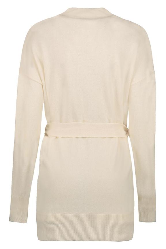 Wełniany kardigan  w kolorze ecru