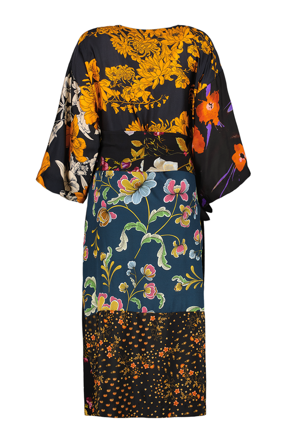 Kimono z łączonych tkanin w rozmiarze 38