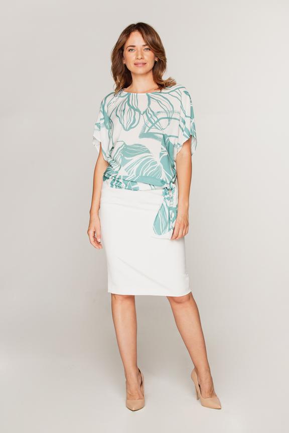 Kimonowa bluzka wiązana na lewym boku