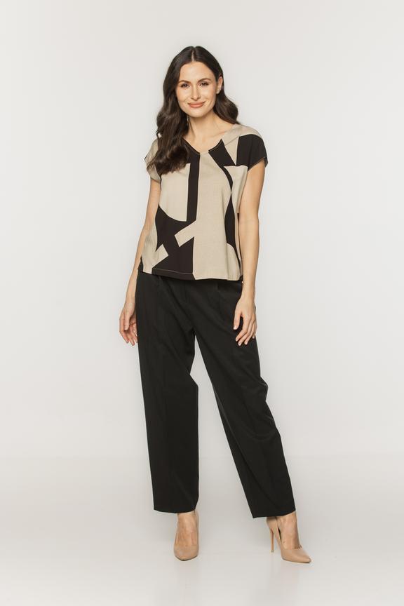 Kimonowa bluzka z tkaniny wiskozowej