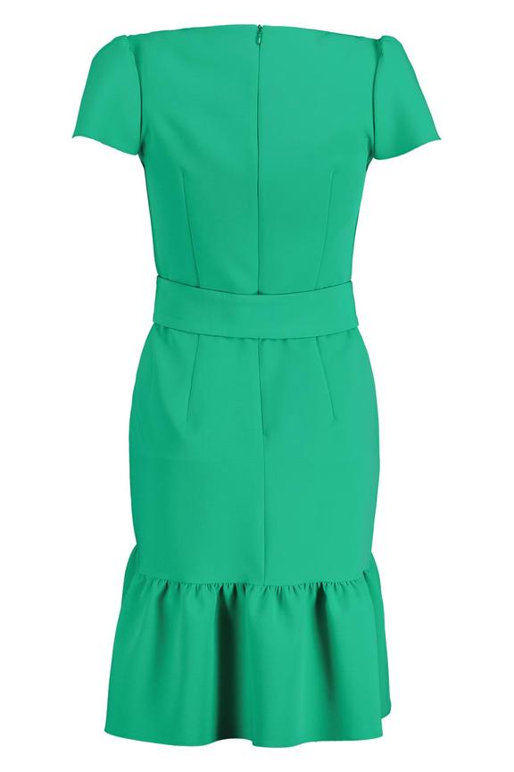 Koktajlowa sukienka z falbaną