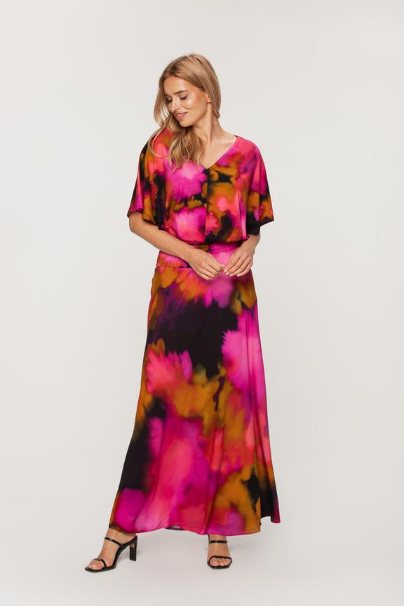 Krótka bluzka z nietoperzowym rękawem