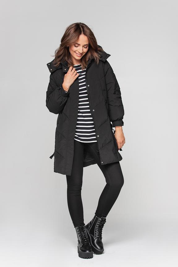 Zimowa czarna kurtka