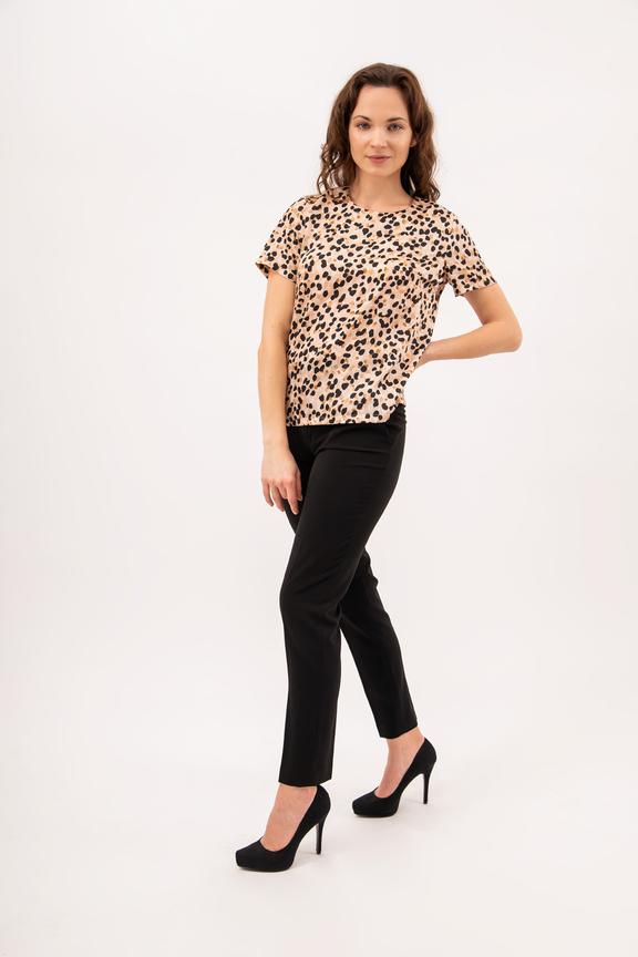 Luźna bluzka w zwierzęcy wzór