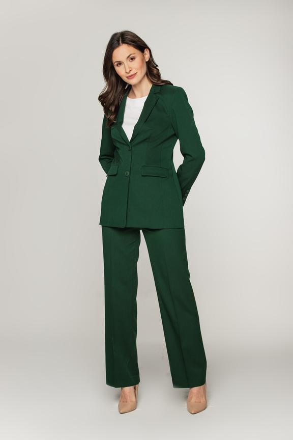 Marynarka w kolorze butelkowej zieleni