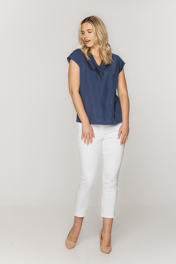 Modalowa granatowa bluzka