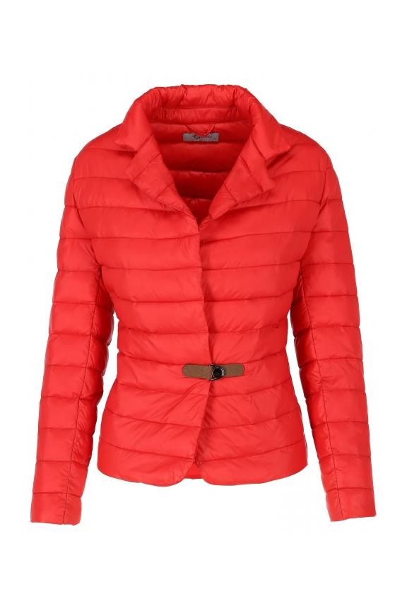 Pikowana lekka kurtka z kołnierzem