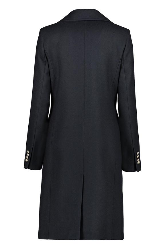 Płaszcz z prążkowanej tkaniny