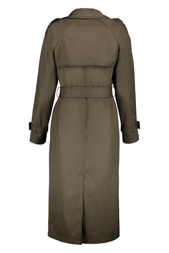 Stylowy trencz  w kolorze khaki