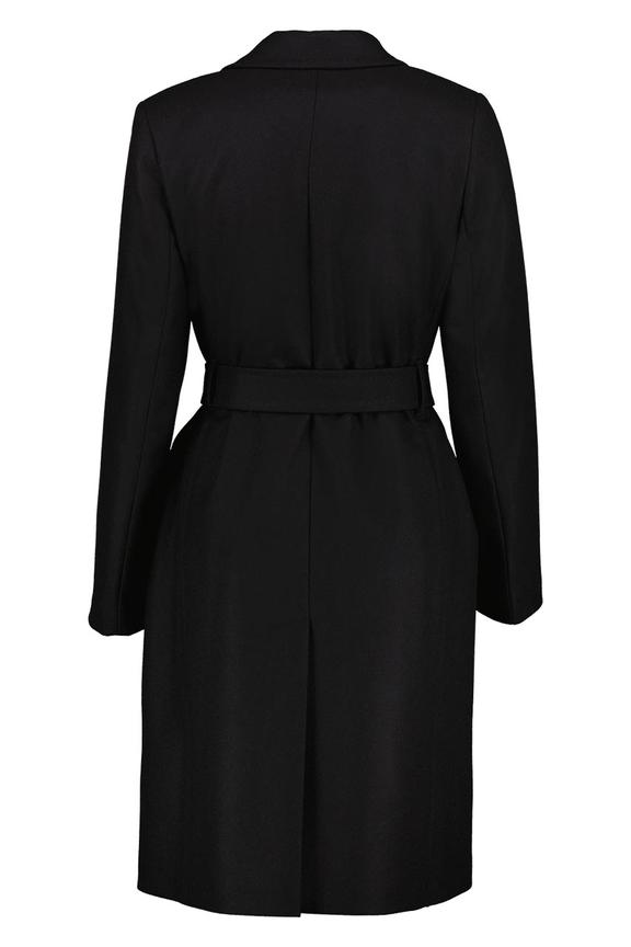 Ponadczasowy płaszcz z wiązaniem