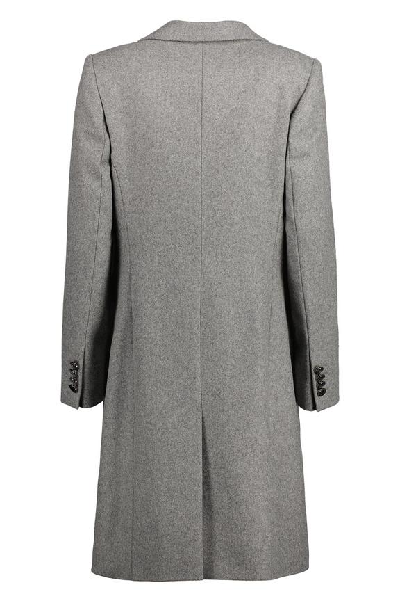 Płaszcz w szarym melanżowym kolorze