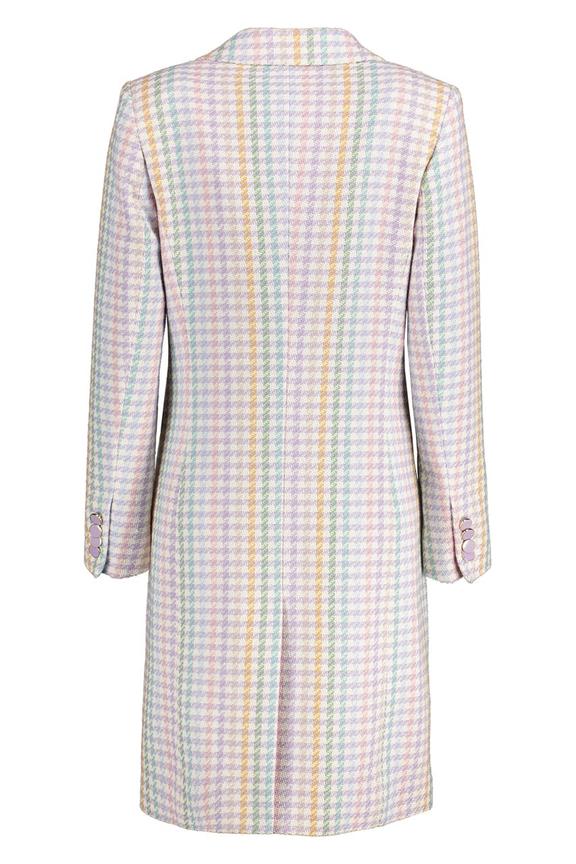 Wiosenny płaszcz w pastelowych kolorach