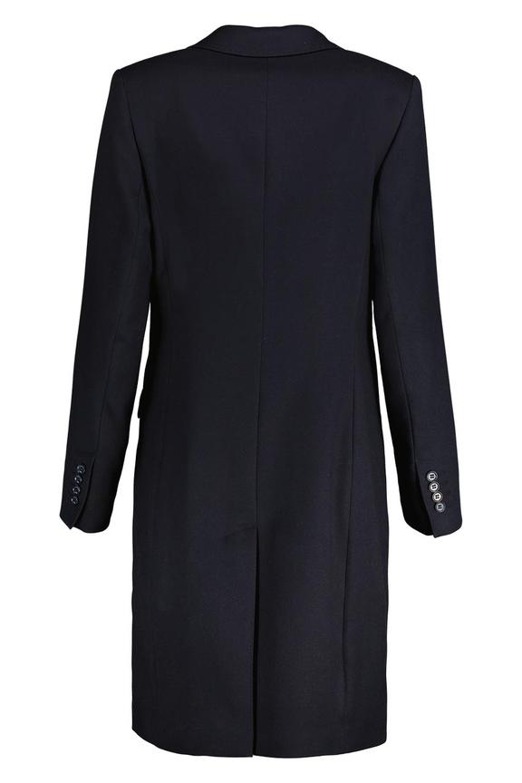 Płaszcz prążkowanej tkaniny