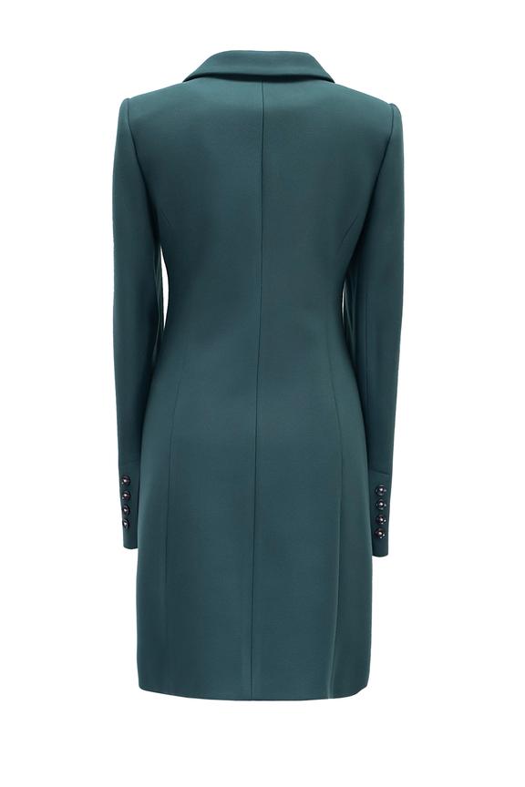 Zielony płaszcz w klasycznej formie